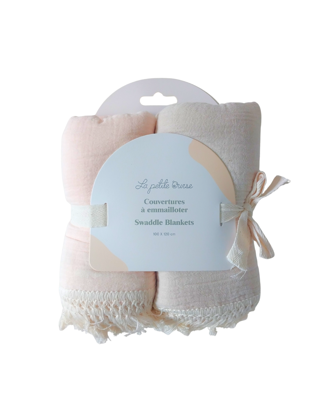 Frilled Edge Swaddle Blankets 2-Pack