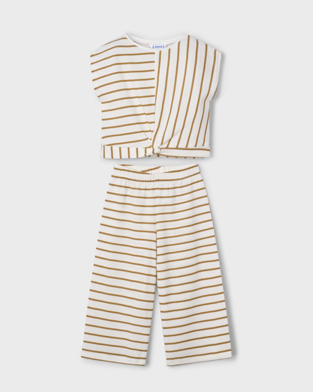 Girl Striped T-Shirt and Pants Set