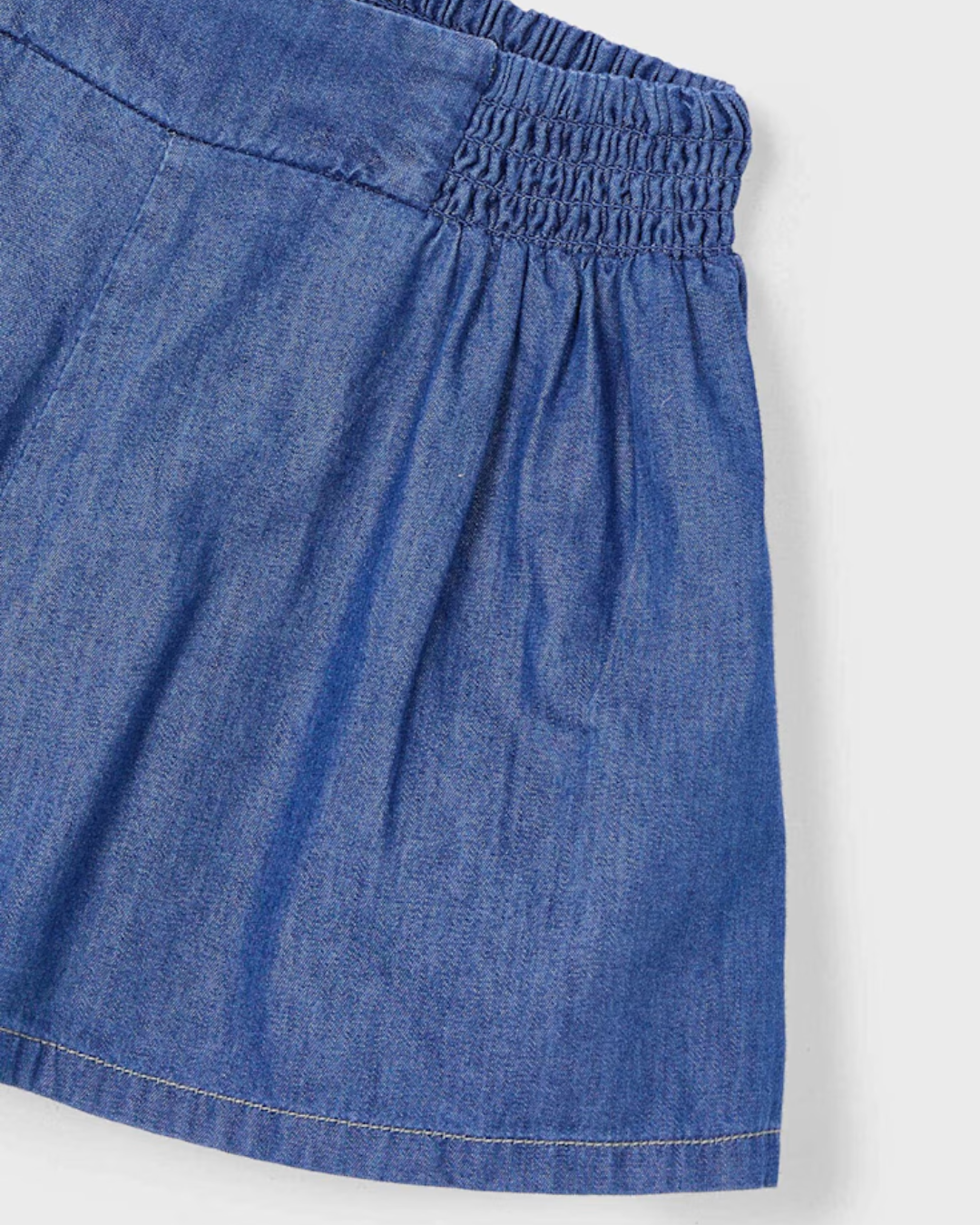Girl Denim Frayed Hem Shorts