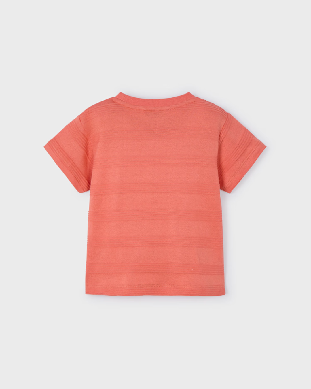 Boy Dark Peach Jacquard T-Shirt