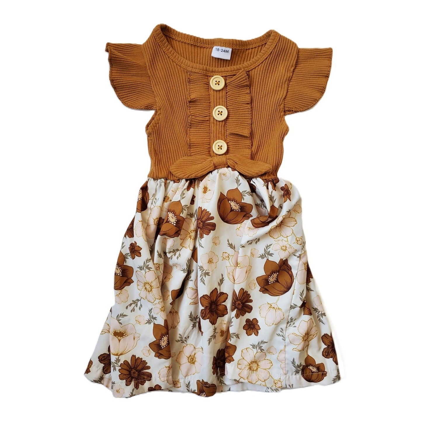 Fall Floral Dress - 2T