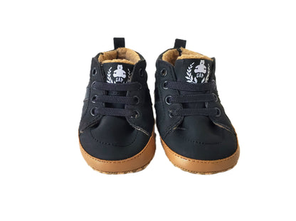 Baby Boy Black Shoes - 6-12m