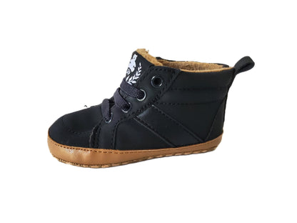 Baby Boy Black Shoes - 6-12m
