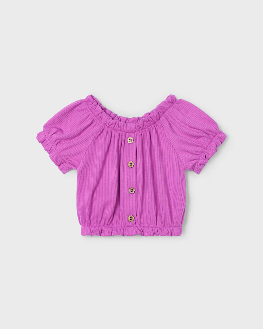 Girl Orchid Ribbed T-Shirt
