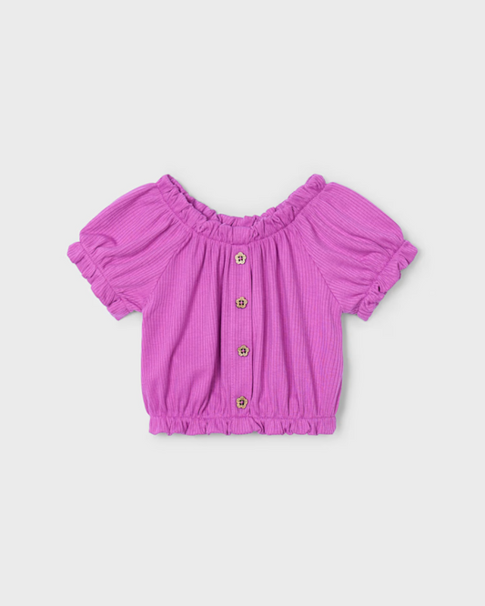 Girl Orchid Ribbed T-Shirt
