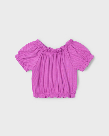 Girl Orchid Ribbed T-Shirt