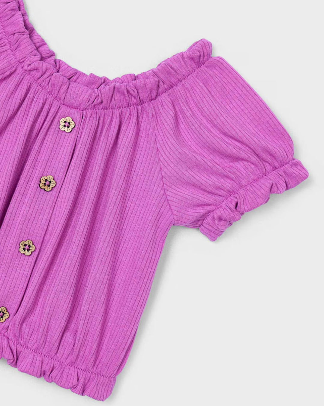 Girl Orchid Ribbed T-Shirt