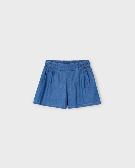 Girl Denim Frayed Hem Shorts