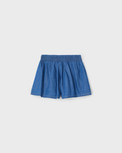 Girl Denim Frayed Hem Shorts