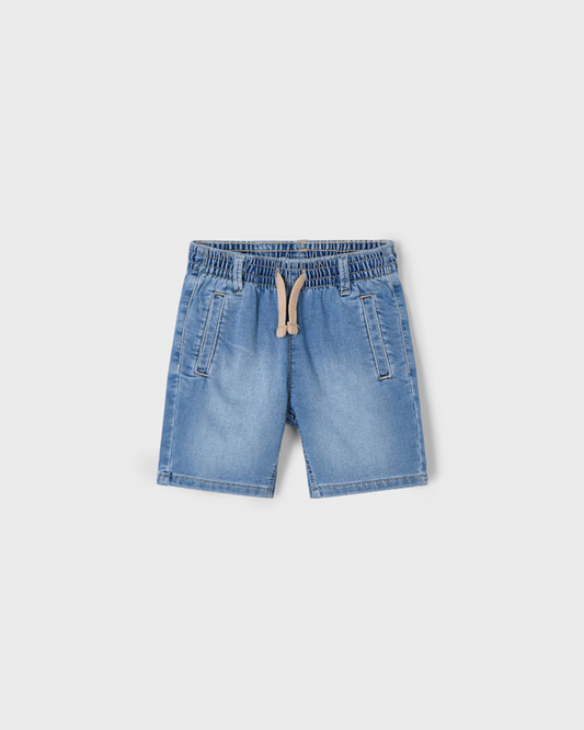 Boy Denim Shorts with Elastic Waistband