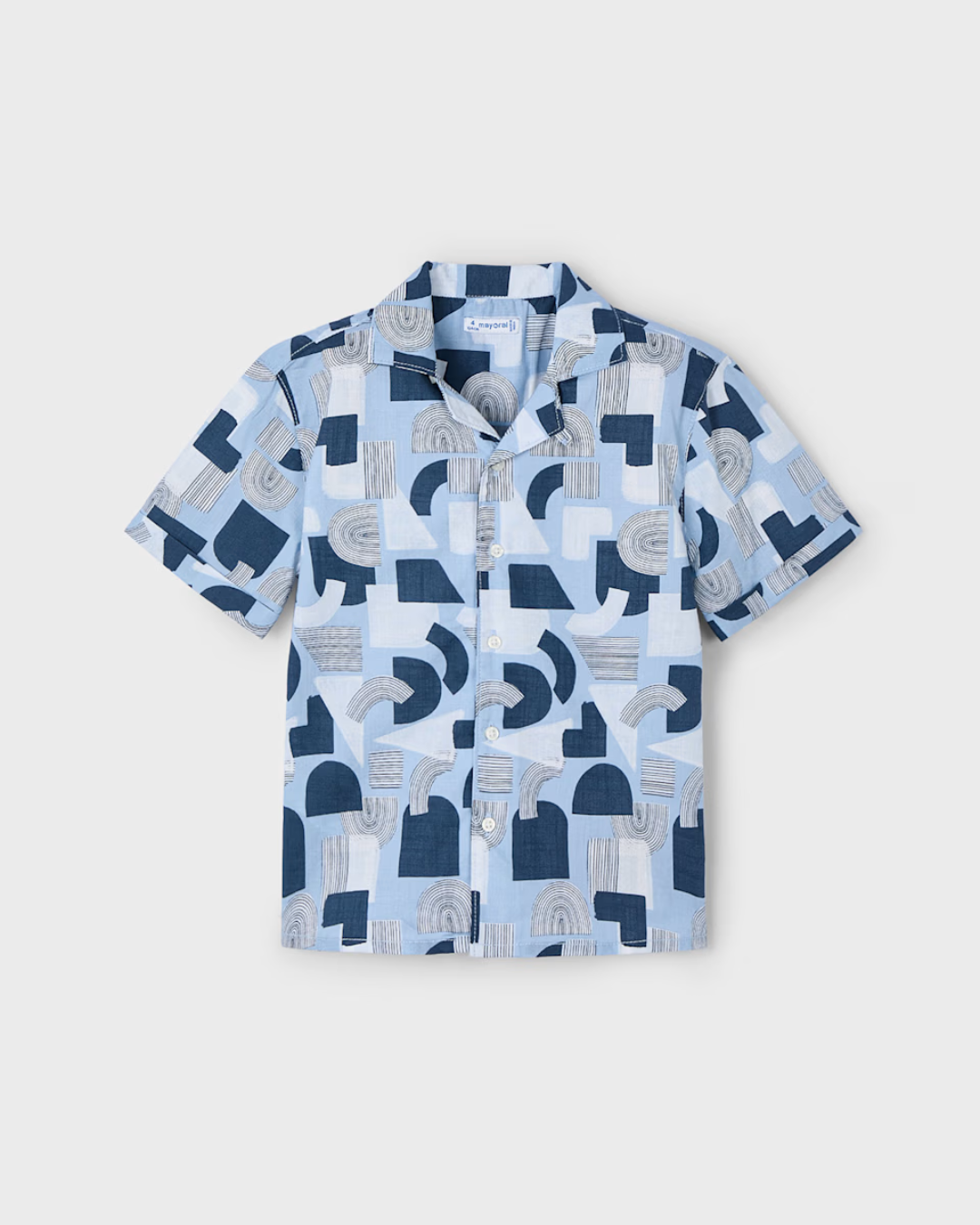Boy Pearl Casual Printed Shirt