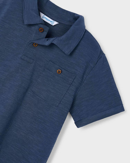 Boy Midnight Lightweight Fabric Polo Shirt